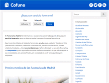 Tablet Screenshot of funerariasmadrid.com